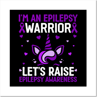 Epilepsy Warrior Epilepsy Girls Epilepsy Awareness Posters and Art